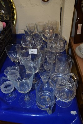 Lot 692 - Collection of various cut glass drinking glasses
