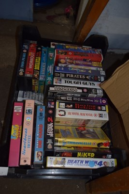 Lot 702 - Box of VHS tapes