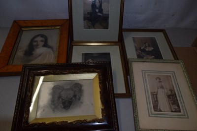 Lot 712 - Box of various pictures and prints