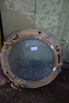 Lot 375 - Brass framed porthole