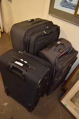 Lot 714 - Three wheeled suitcases