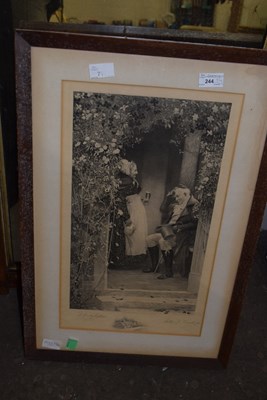 Lot 715 - Print of Victorian scene signed in pencil below