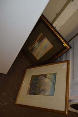Lot 721 - Study of a castle scene together with one other