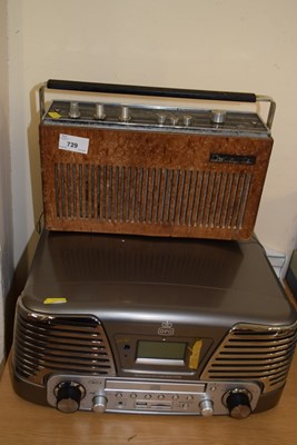 Lot 729 - Two vintage radios
