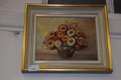 Lot 735 - Study of a vase of flowers