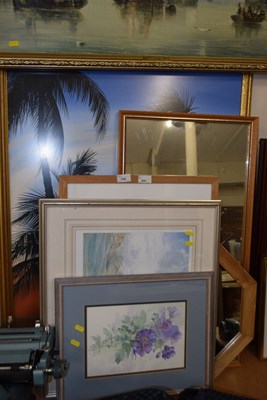 Lot 745 - Mixed lot of various prints and mirrors