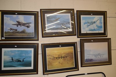 Lot 757 - Six military aviation prints