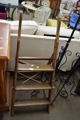 Lot 775 - A three runged wooden step