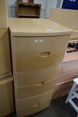 Lot 830 - An Alstons light wood modern tall pedestal six...