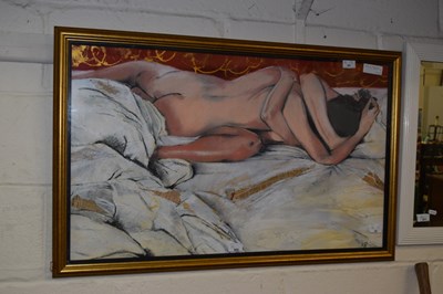 Lot 868 - A large modern study of a nude
