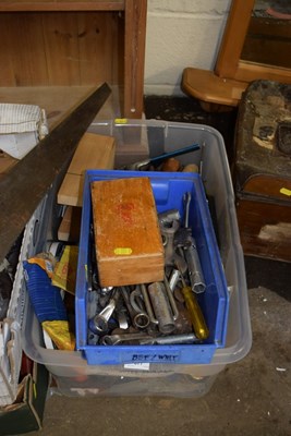 Lot 877 - Two mixed boxes of tools