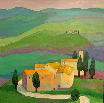 Lot 64 - Isabelle Merlet (Moustiers) View of Provence,...