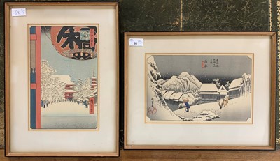 Lot 68 - Attributed to Utagawa Hiroshige (Japanese,...