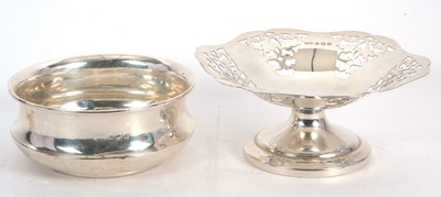 Lot 73 - Mixed Lot:  A George VI silver pedestal dish...