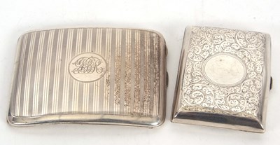 Lot 83 - Mixed Lot: A George V silver cigarette case of...