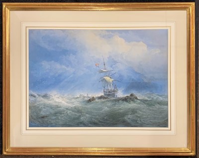 Lot 70 - Edward Duncan RWS (1803-1882), Maritime scene...