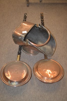 Lot 407 - Mixed Lot: Copper wares comprising a late 19th...