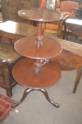 Lot 523 - An early 19th Century mahogany three tiered...