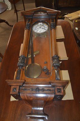 Lot 416 - A late Victorian walnut cased Vienna style...