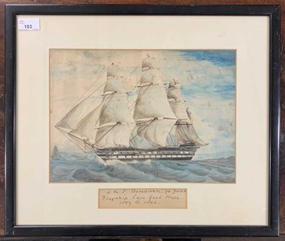 Lot 116 - British School, circa 19th century, "H.M.S....
