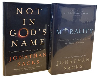 Lot 446 - JONATHAN SACKS: 2 Titles: MORALITY, London,...
