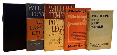 Lot 422 - WILLIAM TEMPLE: 5 Titles: IREMONGER: WILLIAM...