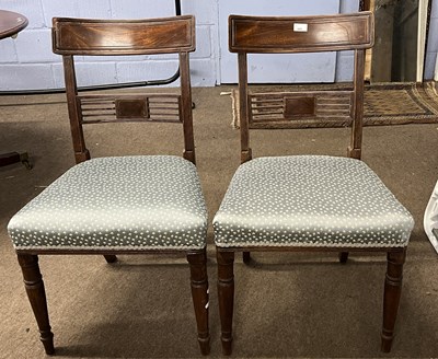 Lot 445 - A pair of 19th Century mahogany bar back...
