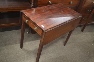 Lot 448 - A Georgian mahogany Pembroke table of typical...