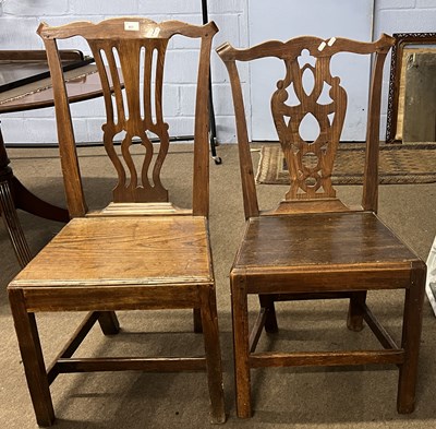 Lot 461 - Two George III Provincial elm and oak hard...