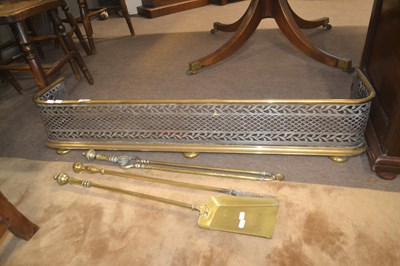 Lot 466 - An early 19th Century brass and pierced steel...