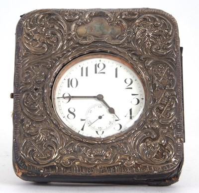 Lot 196 - A Goliath pocket watch with silver fronted...