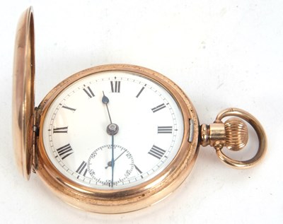Lot 202 - A rolled gold Oreba Hunter pocket watch, the...