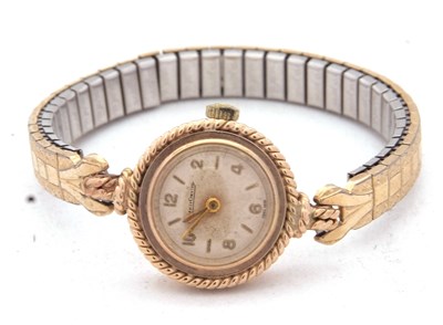 Lot 214 - A Jaeger Le Coutre 9ct gold cased ladies watch,...