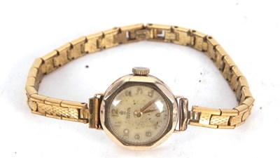 Lot 217 - A 9ct gold cased ladies Tudor watch stamped...