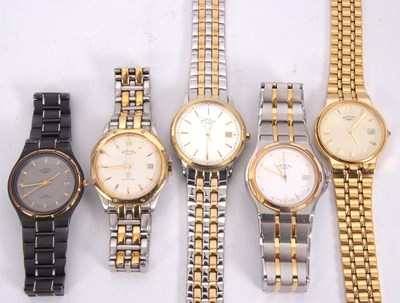 Lot 236 - Mixed Lot: Five Rotary wristwatches, all...