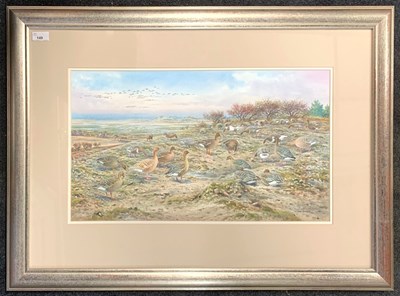 Lot 149 - Carl Donner (b.1957), Pink Footed Geese on the...