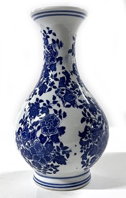 Lot 220 - A modern Chinese porcelain vase of baluster...