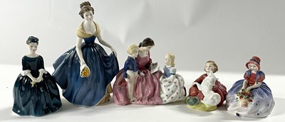 Lot 271 - Group of Royal Doulton figurines including...