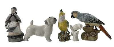 Lot 298 - A quantity of ceramic models including two...