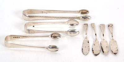 Lot 56 - Mixed Lot: A pair of Georgian silver bright...