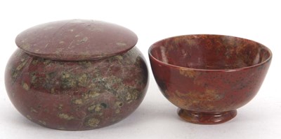 Lot 345 - A serpentine bowl and cover together with a...