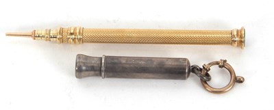 Lot 134 - Mixed Lot: An S Mordan & Co gold sliding...