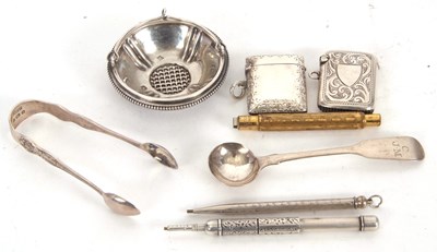 Lot 154 - Mixed Lot: A 19th Century French silver...
