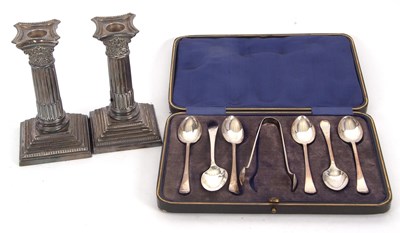 Lot 174 - Mixed Lot: A cased George V silver teaspoon...