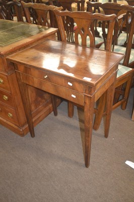 Lot 505 - A small late 19th or early 20th Century walnut...