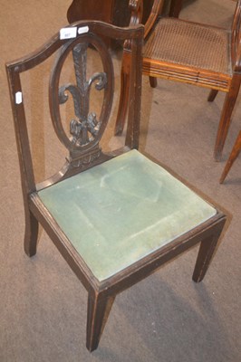 Lot 507 - A Georgian child's chair, the arched back with...