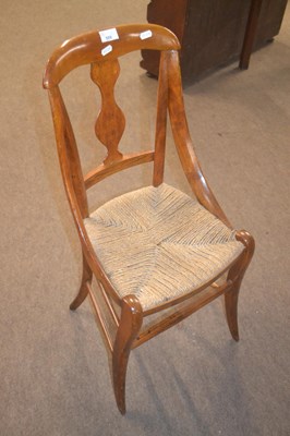 Lot 532 - A late 19th Century child's chair with a...
