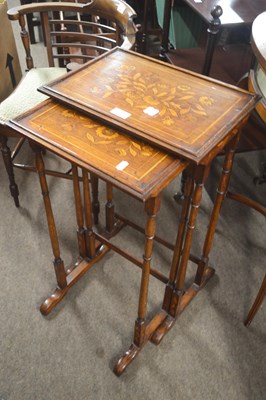 Lot 522 - A pair of late 19th Century Dutch marquetry...