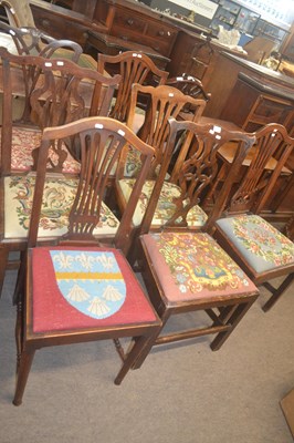 Lot 554 - A group of seven Georgian and later dining...