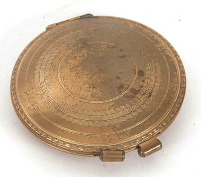 Lot 143 - Vintage brass "Parker" compact lighter, 5.5cm...